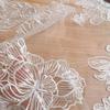 1 Piece Embroidery Black White Flower Lace Applique Patch For Wedding Decoration Repair
