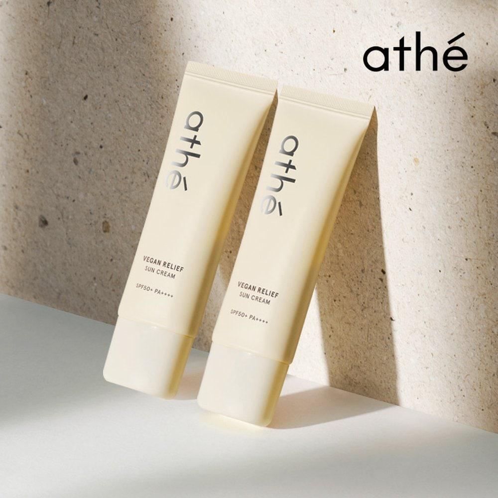 Athe Vegan Relief UV Protection Inorganic Sunscreen 40ml X 2 (SPF 50+/PA++++)