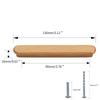 Modern Design Walnut and Sapele Cabinet Door Handle Drawer Knob Wardrobe Doors Pull 64mm 96mm 128mm 192mm