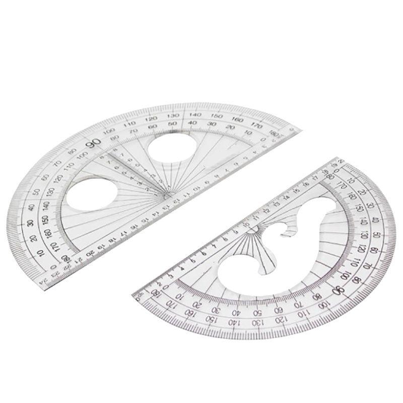 Student Transparent Semicircular Protractor