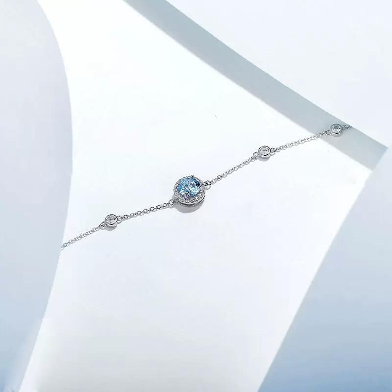 Браслет серии Star Point из стерлингового серебра S925, женский, простой, нишевый, универсальный, модный