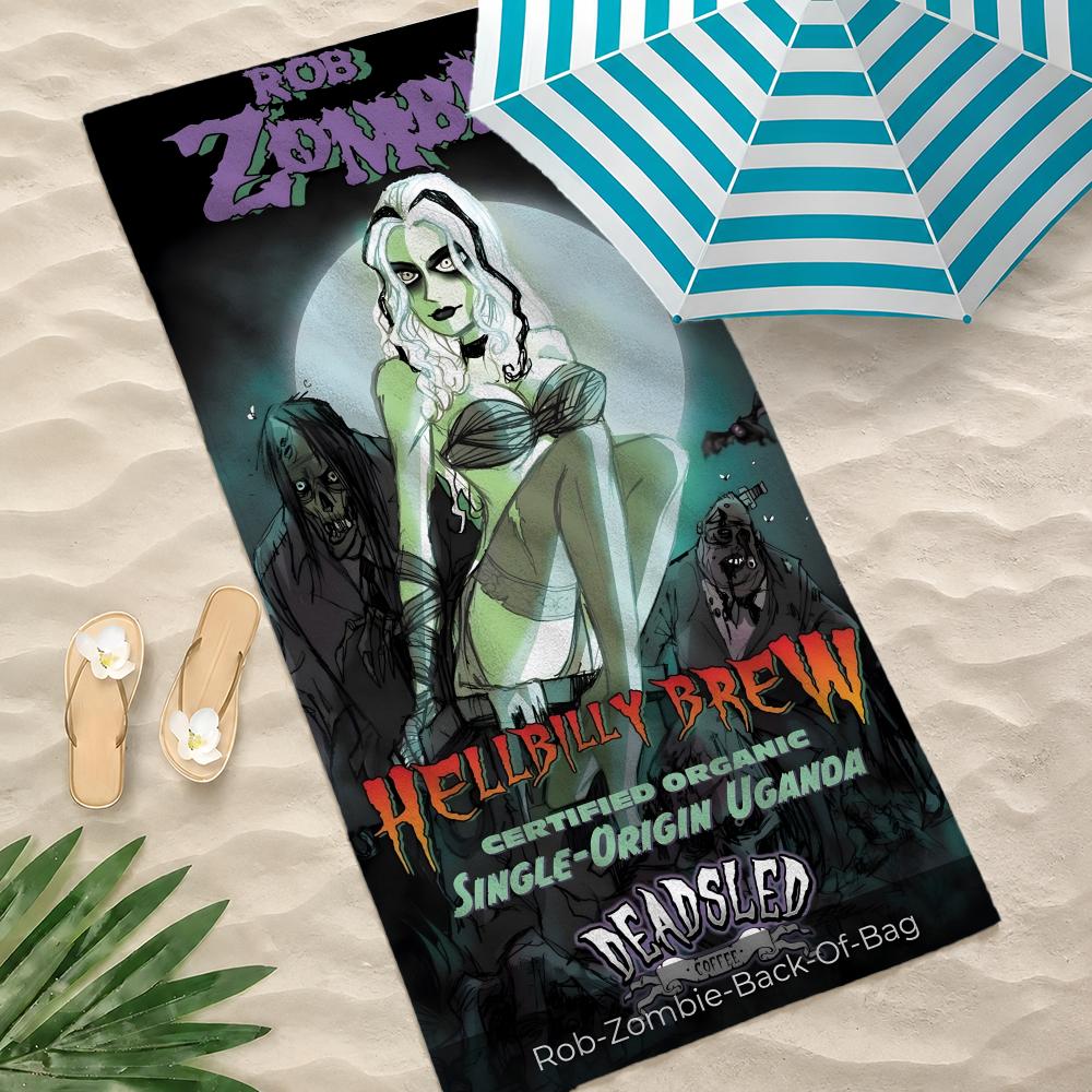 Singer R-Rob Zombie Towel Towel beach towel, quick drying absorbent bath towel for Swim,Gym,Camping,Outdoor hot