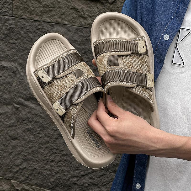 Летние новинки 2025 мужские шлепанцы летняя обувь сандалии мужской тренд повседневная пляжная обувь