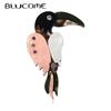 Handmade Big Mouth Arcylic Bird Brooches Beauty Bird Animal Party Office Casual Brooch Pins Clothes Jewelry Accessories