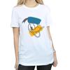 Disney Womens/Ladies Donald Duck Head Cotton Boyfriend T-Shirt