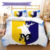 MansfieldFC Pattern Bedding Quilt Set Quilt Cover Pillowcase Home Decoration Birthday Gift (1 * duvet cover + 2 * pillowcase, without core)