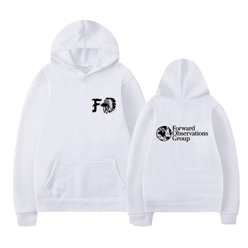 Gbrs Forward Observations Group Hoodie Punk Skeleton Autumn Winter Fleece Streetwear Tops