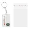 Mini Portable Keychain Carabiner Compass Thermometer