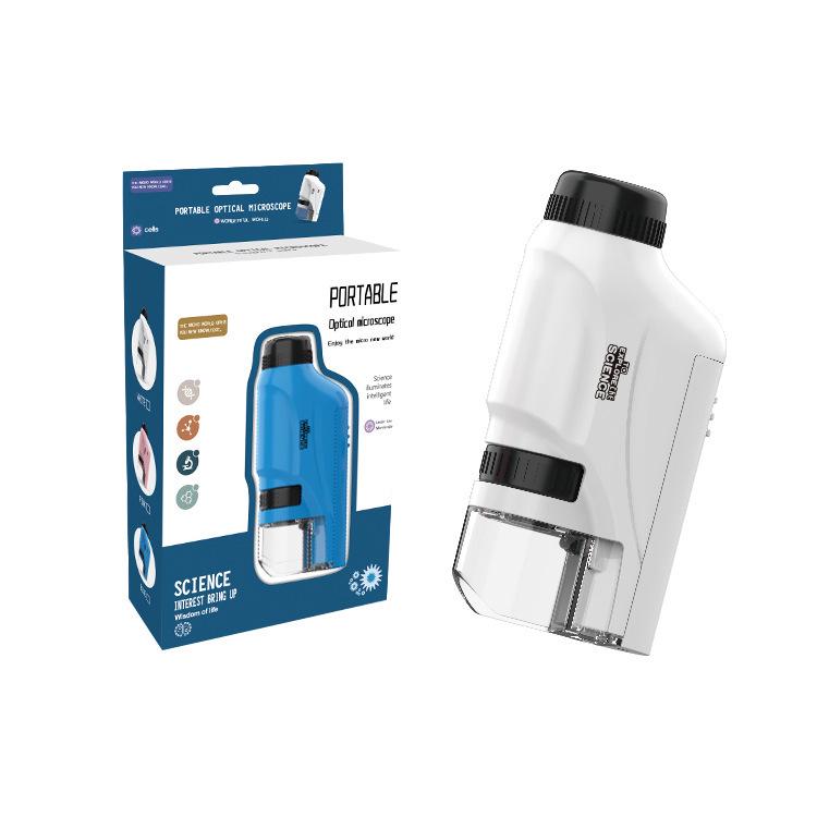 Детский портативный микроскоп для научных экспериментов: Цельная игрушка для юных школьников