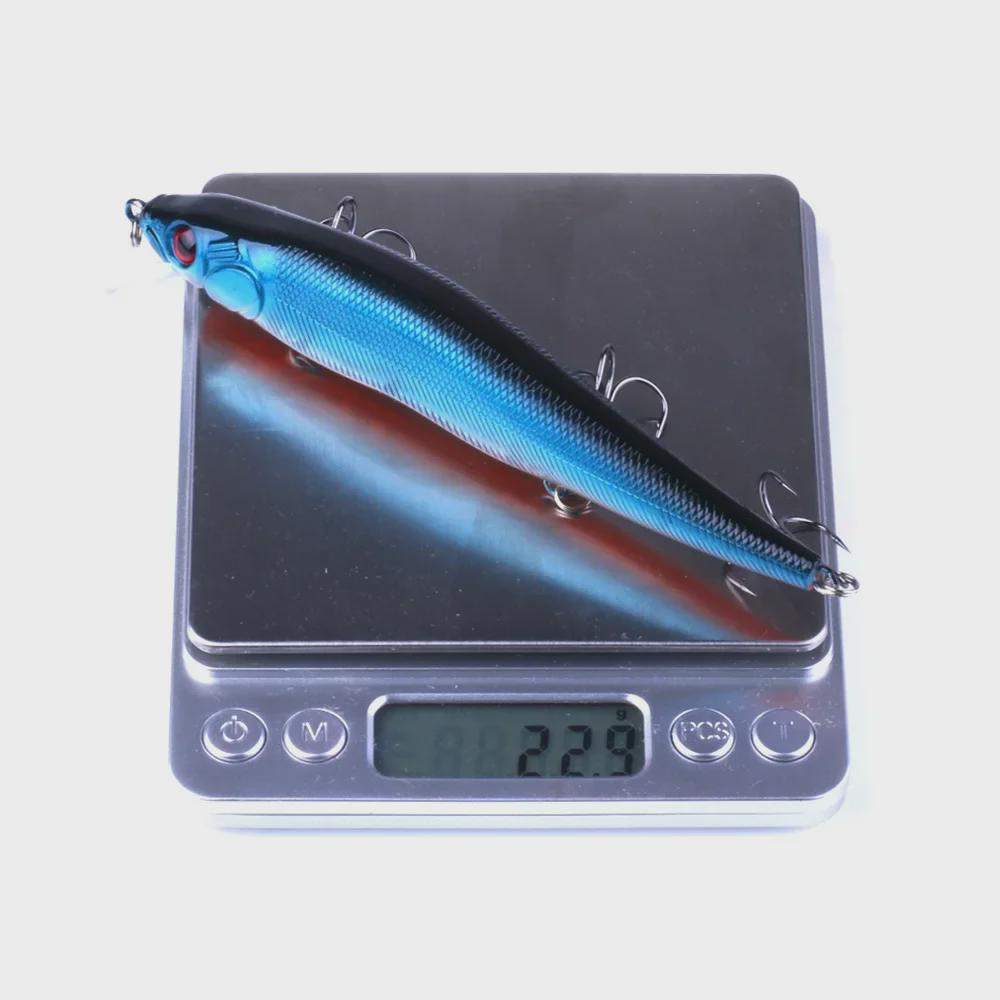 Milo Large 23g Minnow — медленно тонущий морской рыболовный приманка для троллинга на дальние расстояния