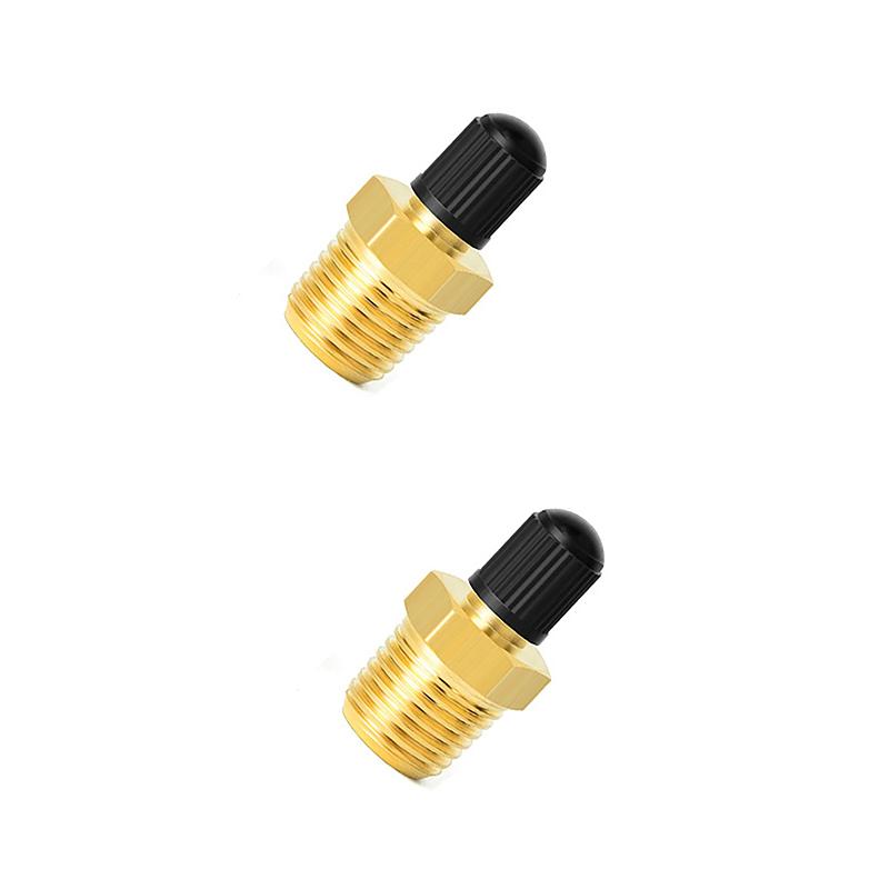 2 шт. латунный адаптер для накачивания воздуха с внутренним штоком клапана 1/4" NPT (M) К стандартному клапану Шредера (M) Разъем для накачивания шин