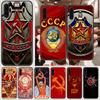 Soviet Union USSR Flag Phone Case For Samsung Galaxy A 3 5 7 8 10 20 21 30 40 50 51 70 71 E S 2016 2018 4G Black Tpu Waterproof