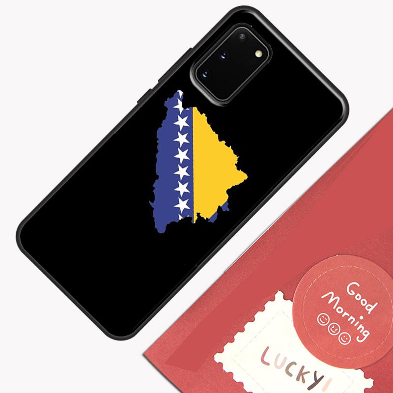Чехол с флагом Боснии для Samsung Galaxy S22 S21 S23 Ultra Note 20 S8 S9 S10 Note 10 Plus S20 FE Задняя крышка