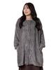 Женское короткое легкое одеяло Monilo для ношения, без капюшона (L, Угольно-серый)