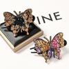 Lady Rhinestone Butterfly Korean Style Hair Clip Duckbill Clip Women Hair Claw Hair Accessories