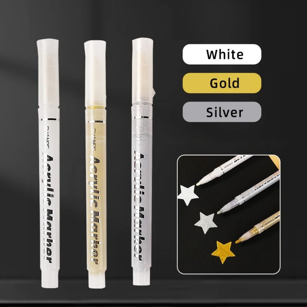 Акриловая краска-маркер с высоким блеском, водостойкие чернила, маркер-хайлайтер, новые ручки для рисования и граффити