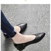 Leather soft sole spring and summer single shoes women's flat shoes new summer women's shoes versatile shallow mouth pointed small leather shoes
