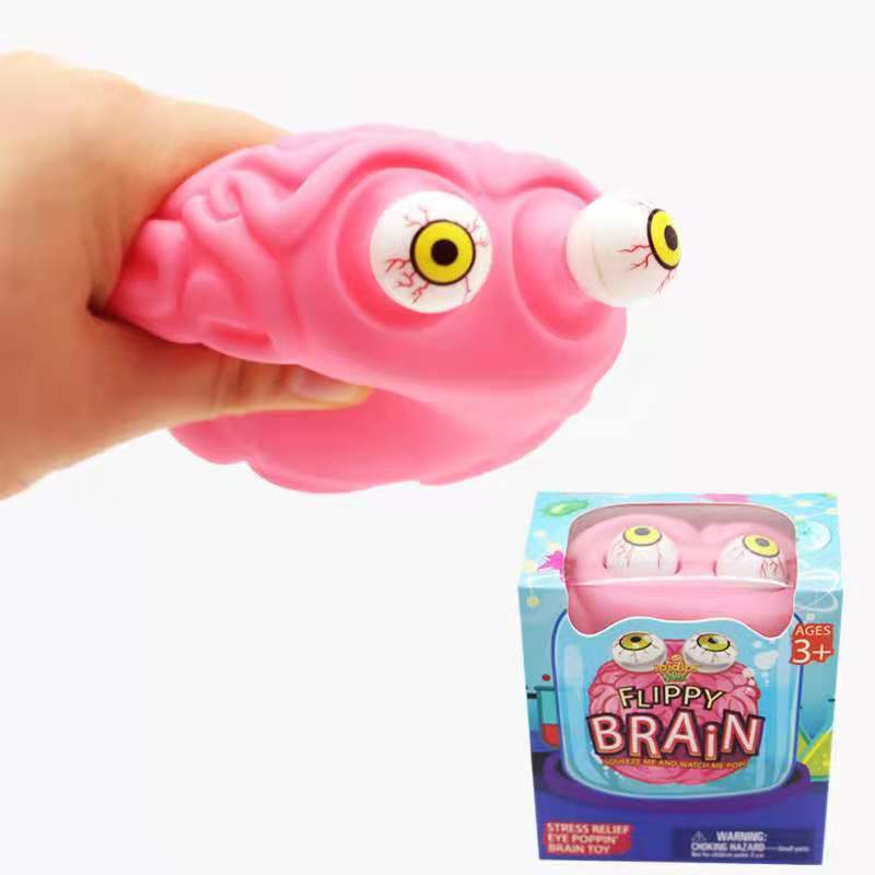 Антистресс Flippy Brain Squishy Eye Popping Squeeze Игрушка-непоседа Классные вещи Дети СДВГ Аутизм Игрушка для облегчения тревоги Хэллоуин
