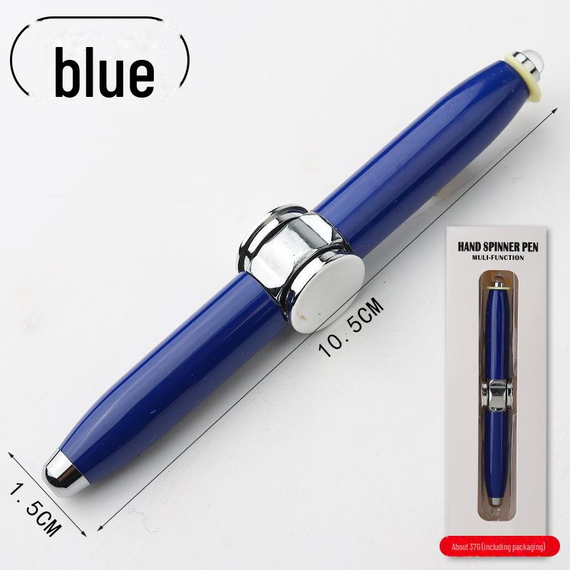 Шариковая ручка с вращающимся светящимся декомпрессионным металлическим гироскопом