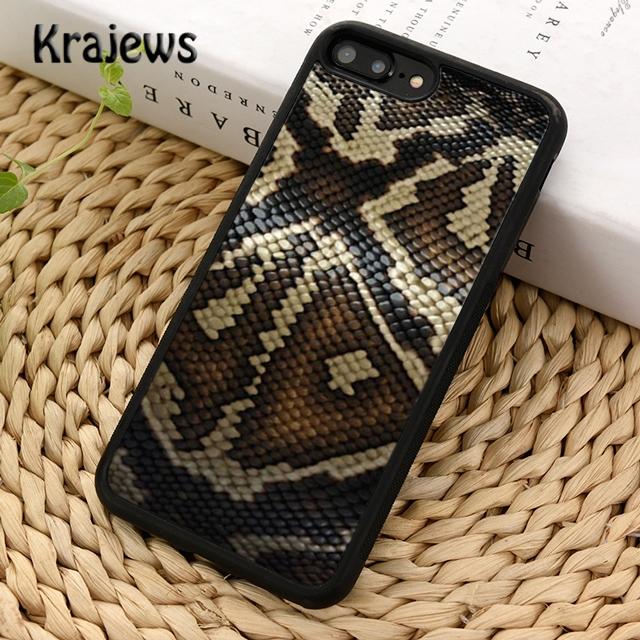 Krajews текстура змеиной кожи, модный чехол для телефона для iPhone 14 6s 7 8 plus X XR XS 11 12 13 pro max Samsung S21 S22ultra Plus