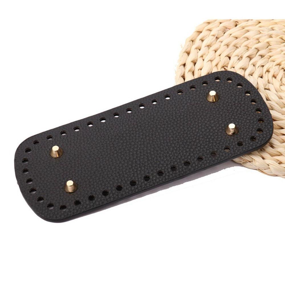 3 шт./компл. Овальное круглое дно для кожаной сумки, однотонное, для DIY, вязаное крючком дно для сумки, для дома