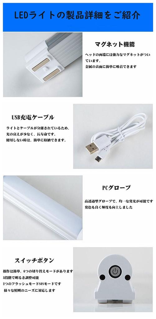 YOREMEI Перезаряжаемый светодиодный светильник USB с магнитным кухонным светильником, 2200 мАч, 60 Вт, Рабочий ночник, 5 уровней освещения, 3 настройки яркости, Сверхъяркий,