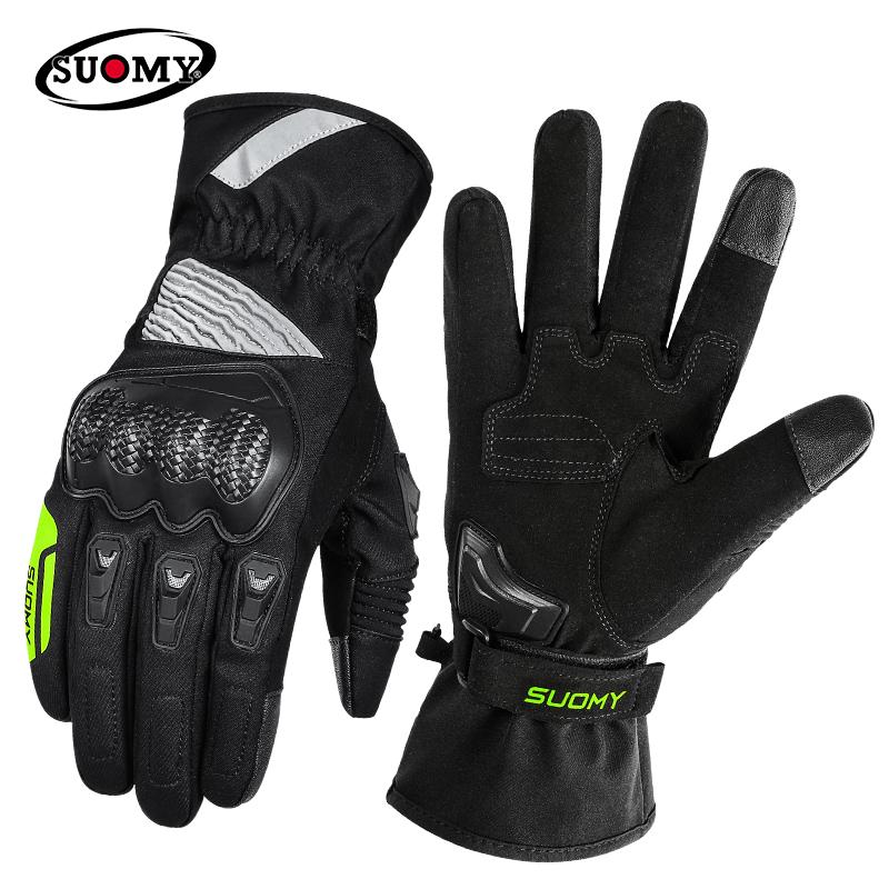 SUOMY Winter Waterproof Guantes Moto Motorcycle Gloves Men Women Autumn Motocross Biker Glove Touch Screen Cycling Luvas M-XXL