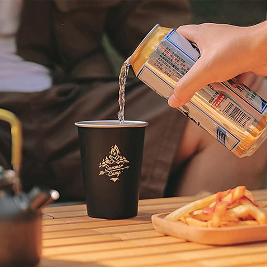 Yousheng 350 мл кофейная чашка термостойкая большая емкость для обработки краски нержавеющая сталь походная чашка для молока и пива товары для улицы