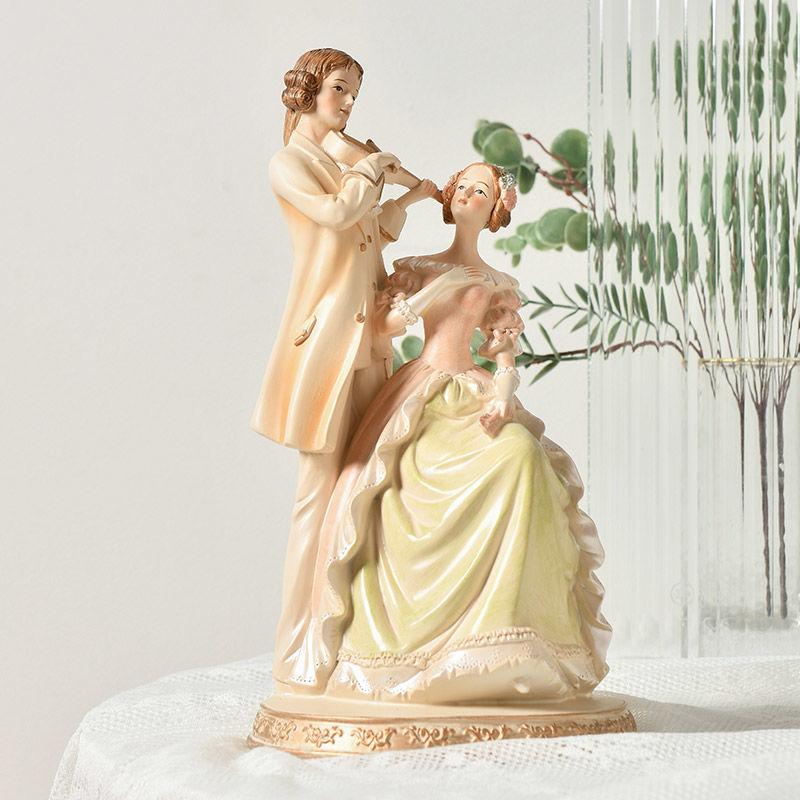 Европейская викторианская статуэтка красоты девушки из смолы - Идеально подходит для дома, гостиной, рабочего стола, шкафа и украшения магазина, Изысканная