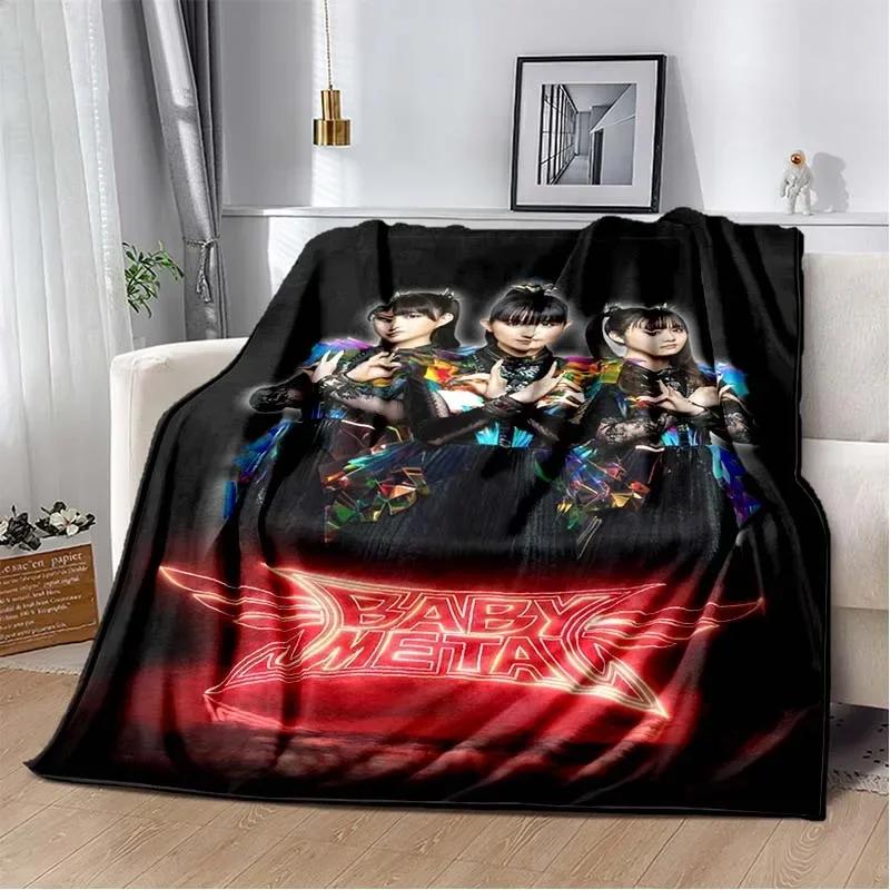 3D Плед с принтом Babymetal, Модный Мягкий Уютный для Гостиной Спальни Дивана Кровати, Плед для Путешествий, Подарок Ребенку на День Рождения