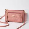 Women's Mini Messenger Bag: High-End Tassel Soft Leather for Middle-Aged Women CLE