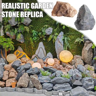 Искусственный камень для ландшафтного дизайна Реалистичный искусственный камень Пенопластовые крышки для колодцев Декор Искусственный садовый камень для украшения двора пруда