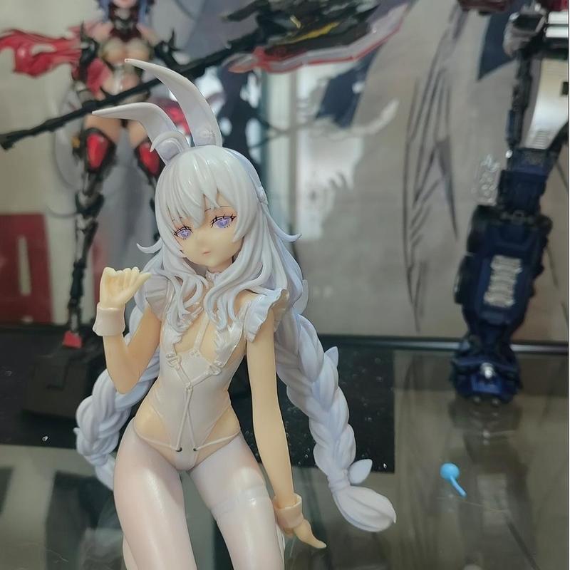Аниме Игра Azur Lane MNF Le Malin Фигурка Ленивый Белый Кролик Наряд на коленях Модель Игрушка Подарок Фигурка