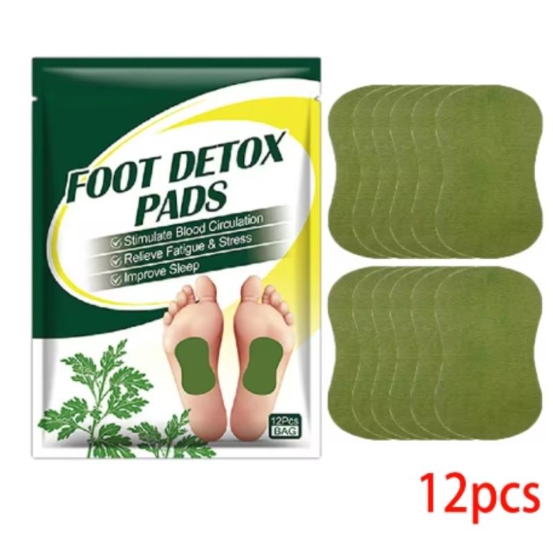 Пластыри для ног детокс 12/24 шт. натуральные травяные полынь полынь арджи ноги токсины очищение снятие стресса помощь сон