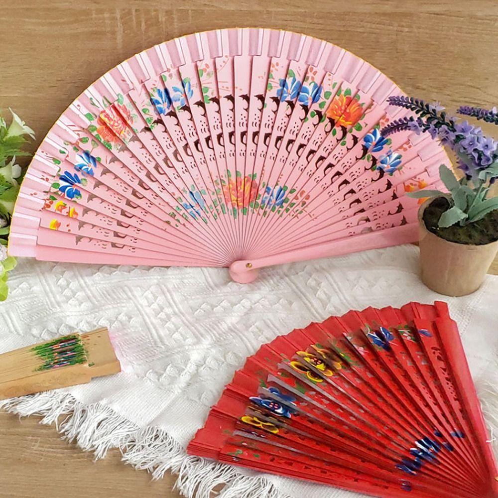 Manual Dance Classical Home Decoration Party Supplies Dance Fan Folding Fan Decoration Crafts