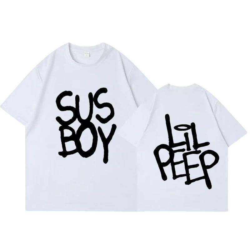 Горячий рэпер Lil Peep Sus Boy Розовая футболка унисекс женская мода хип-хоп футболка с коротким рукавом высокое качество оверсайз хлопковая футболка