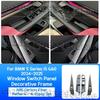 For BMW 5 Series i5 G60 2024-2025 ABS Carbon Fiber texture Car window lift glass panel button frame interior accessories