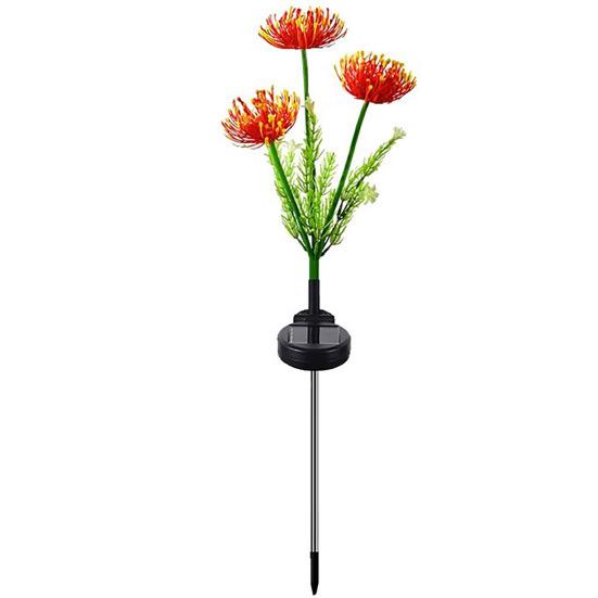 Цветочная солнечная лампа для сада, IP65, время, водонепроницаемое, длинное освещение, украшение, автоматическая зарядка, цвет