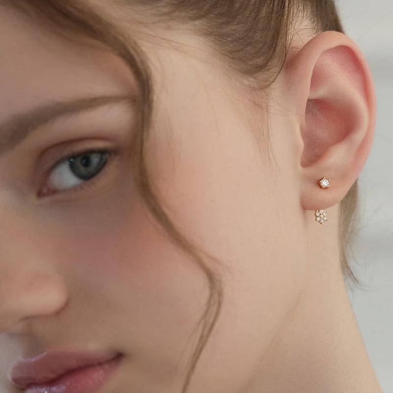 Tatiana (Серебро 925) Серьги-пусеты Bloomet, набор EC3199