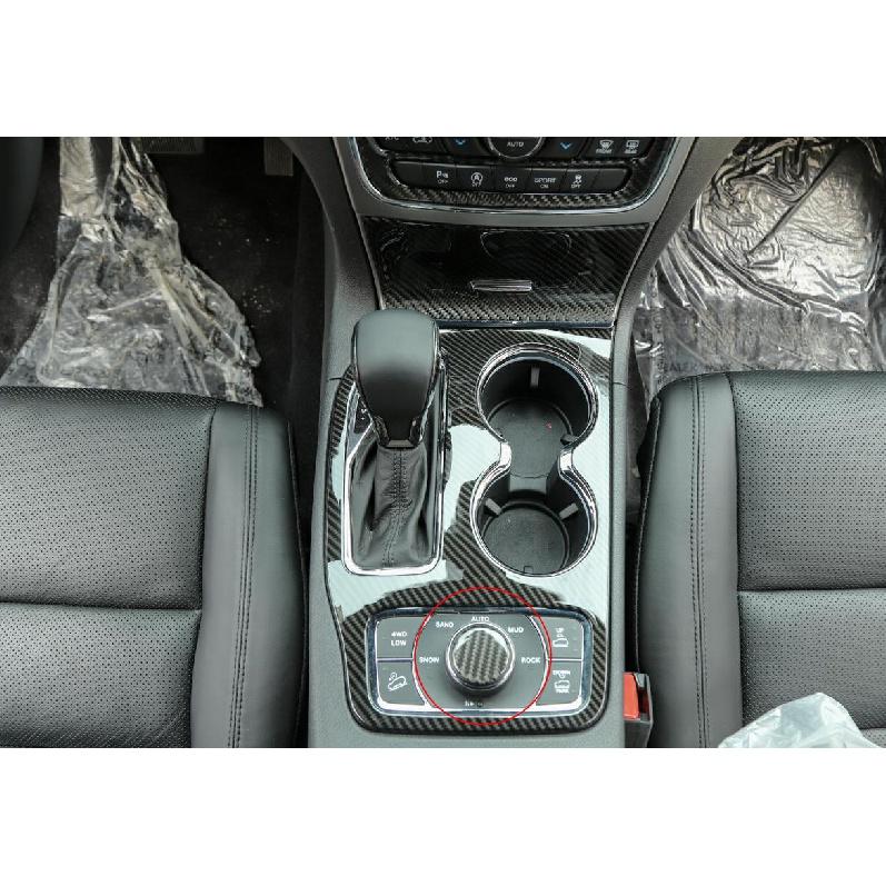Кнопка переключения полного привода, декоративная накладка для Jeep Grand Cherokee 2011-2022, аксессуар для салона автомобиля, настоящий карбон