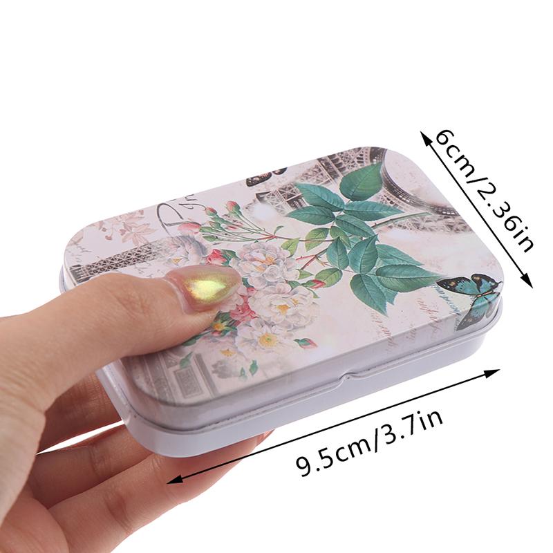 Винтажные цветы жестяная коробка герметичная банка упаковочные коробки ювелирные изделия конфеты коробка для вечеринки