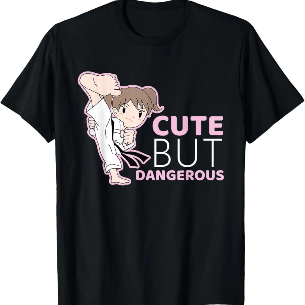 Милая, но опасная футболка Дзюдо Муай Тай ММА Футболка для девочек Футболка