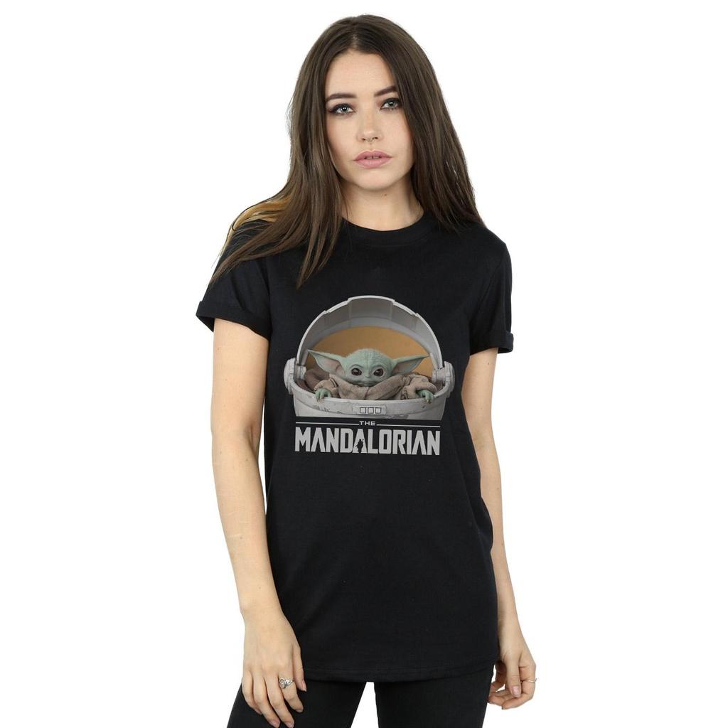 Star Wars Womens/Ladies The Mandalorian The Child Pod Cotton Boyfriend T-Shirt