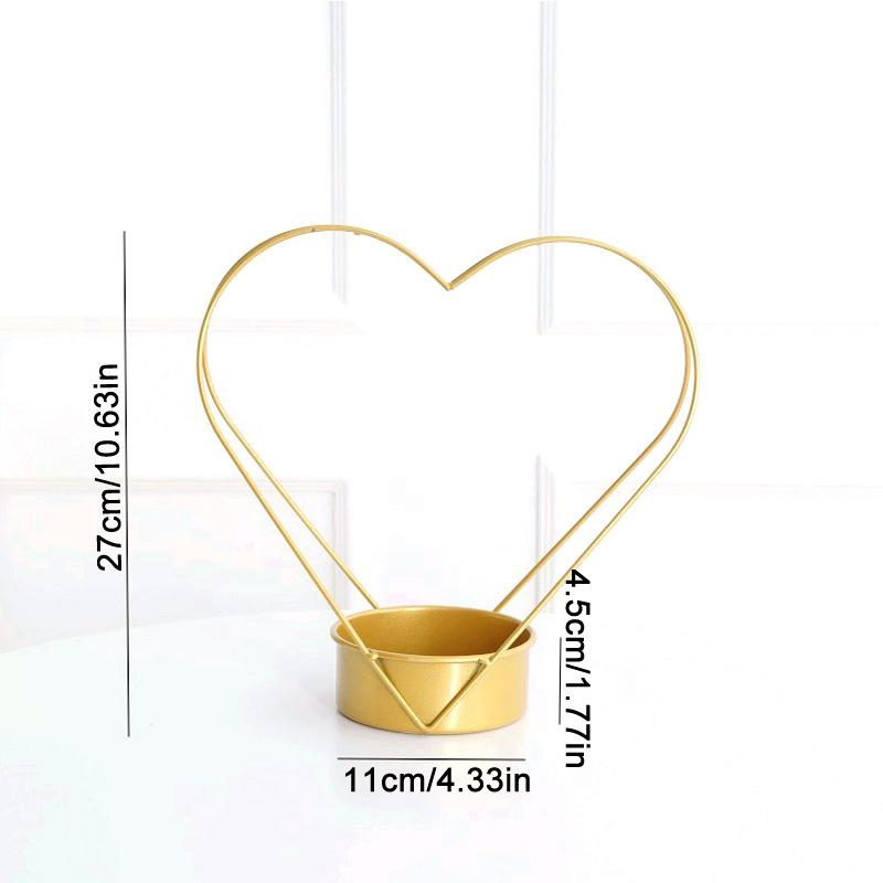 Iron Art Flower Basket Vase Hydroponic Container Golden Metal Flower Pot Stand Flower Arrangement Wedding Living Room Home Decor