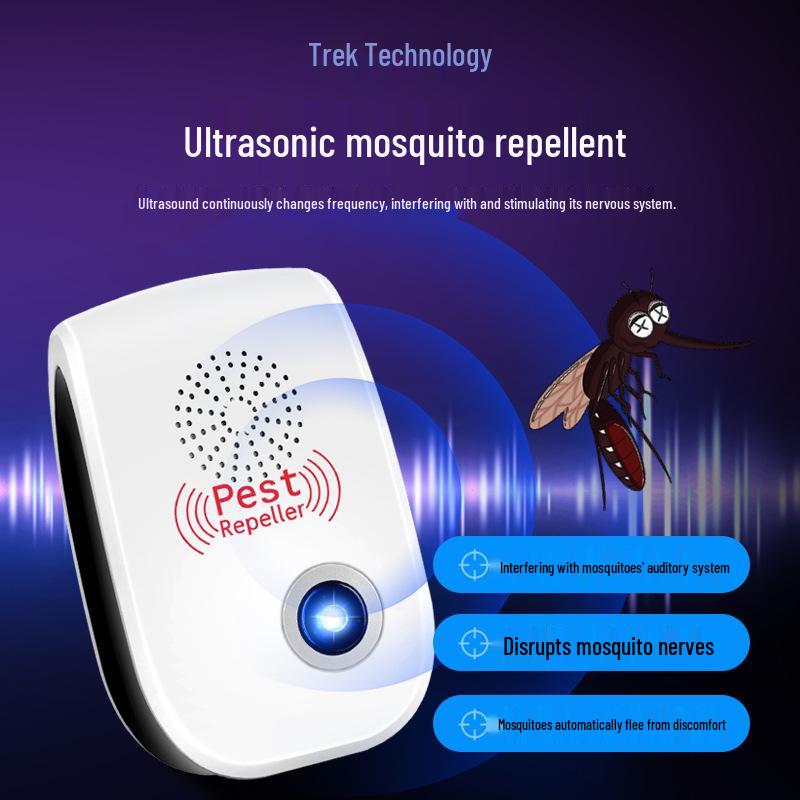 Ultrasonic Dual Speaker Mosquito & Mouse Repeller - High-Power Insect Repellent Device