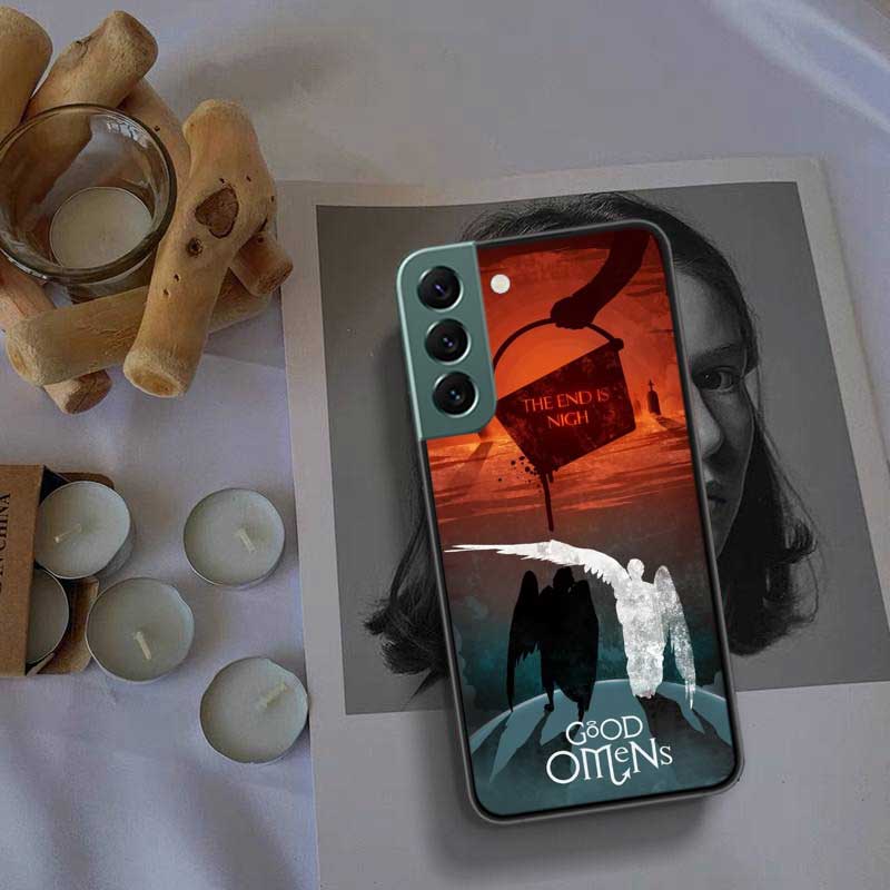 Чехол для телефона Good Omens для Samsung Galaxy S22 S25 Ultra S21 S10 Plus S26 Edge S20 S23 S24 FE Чехол Силиконовый Мягкий ТПУ Прозрачный