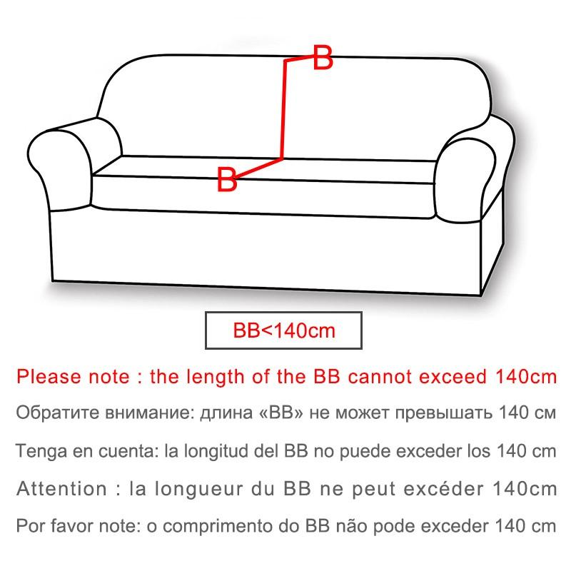 1 /2 /3 /4 Seater Thick Sofa Cover Soild Color Sofa Covers Jacquard Sofa Protector Cover For Living Room Non -Slip Cover Sofa Cover