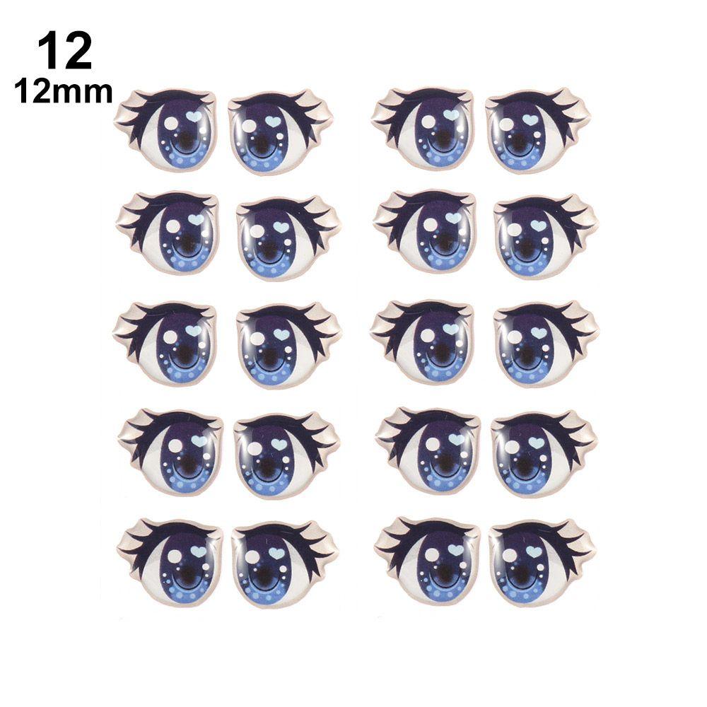 Anime Figurine Doll Cartoon Eyes Stickers Clay Decals Love Cute Sticker Face Organ Paster