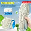 1pair Memory Foam Cushioned Foot Pad Massage Shock Absorption Inserts, Comfortable Inner Sole Sport Daily Insoles for High Heels, Sneakers