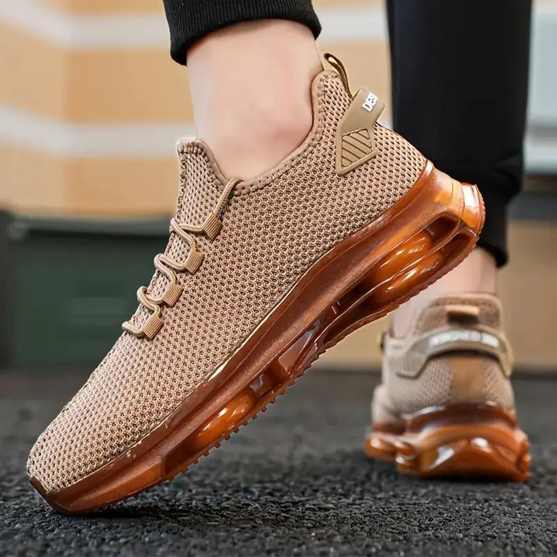 Мужские нескользящие повседневные кроссовки, дышащие, для бега на открытом воздухе, тренировок, походов, спорта, бега на открытом воздухе, женские плетеные трикотажные туфли на шнуровке